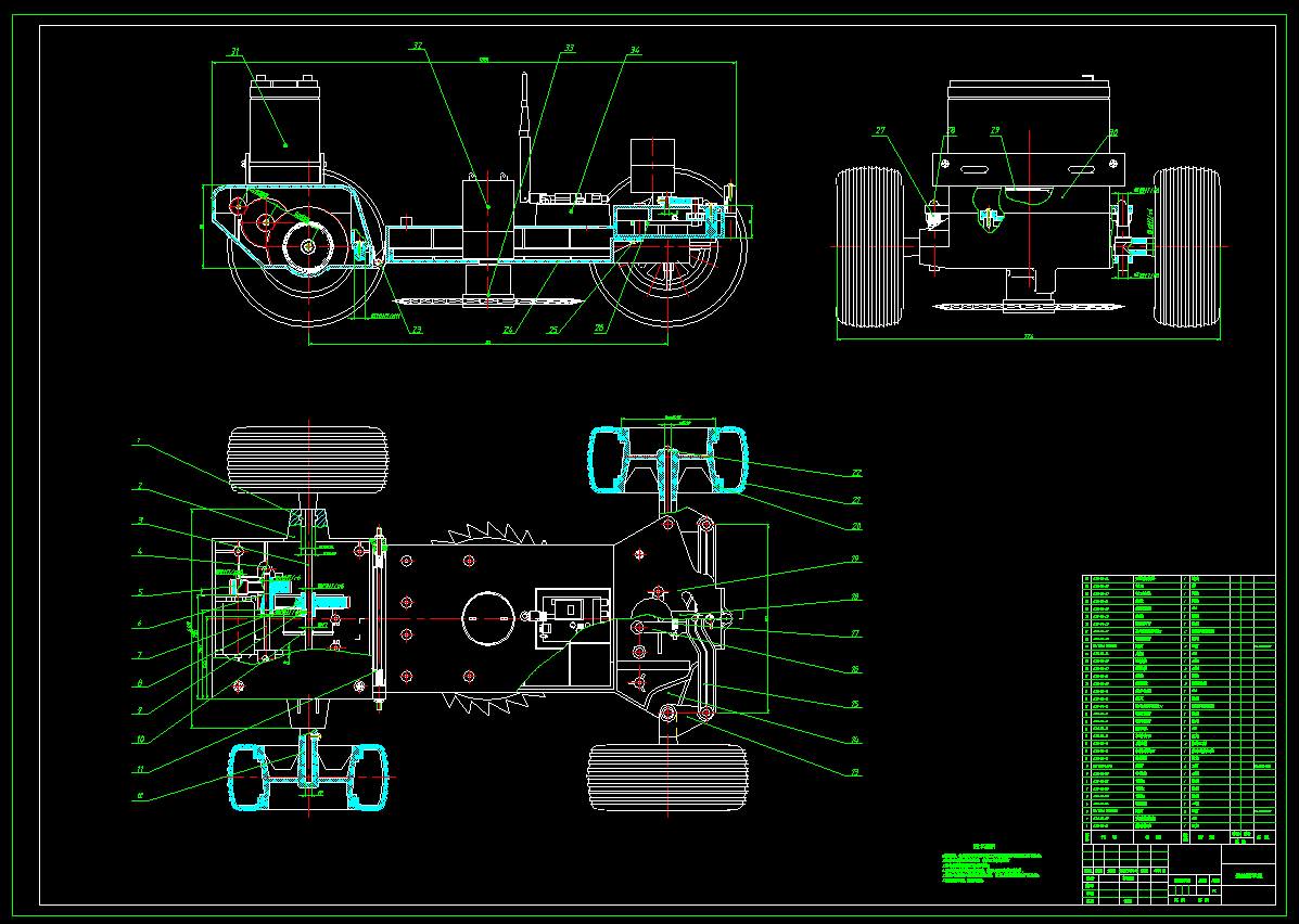 遥控割草机结构设计--643146-770
