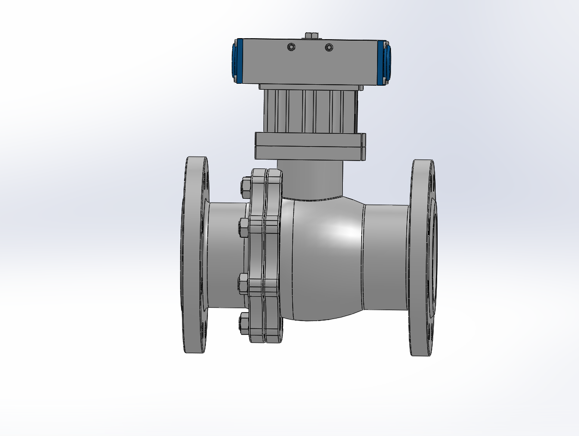 8款Q641PPL-25R法兰连接气动球阀
