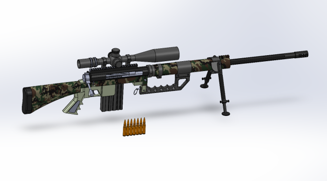 狙击玩具枪3D模型