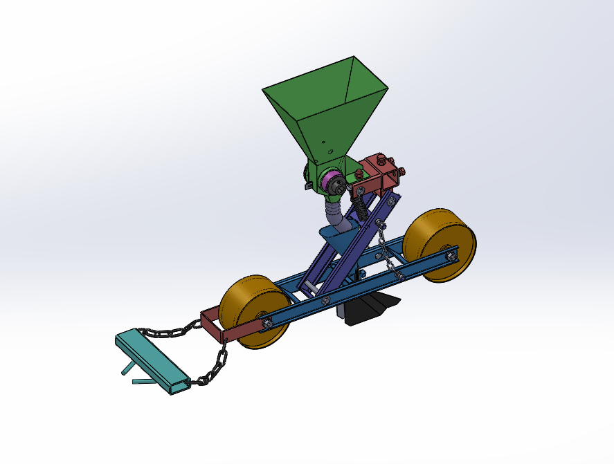 一种播种机模型