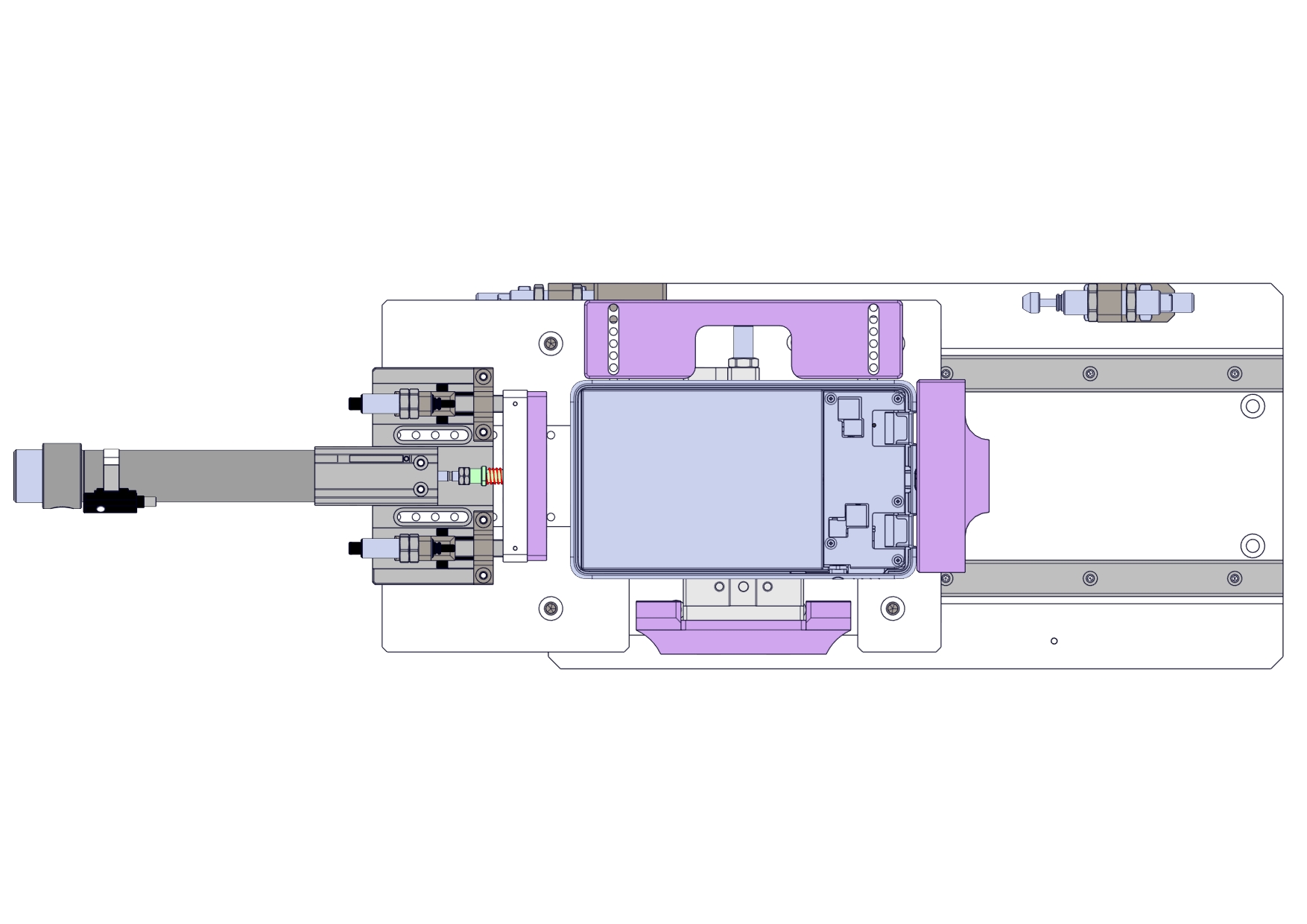 适用方形电芯的定位检测机构