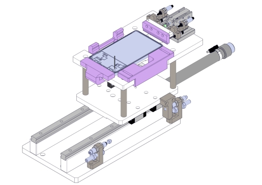 适用方形电芯的定位检测机构