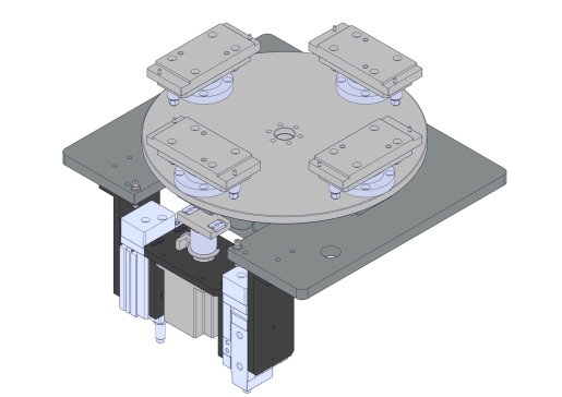 适用凸轮分割器的顶升旋转机构