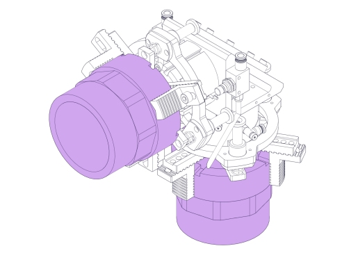 基于三爪气缸的夹爪机构