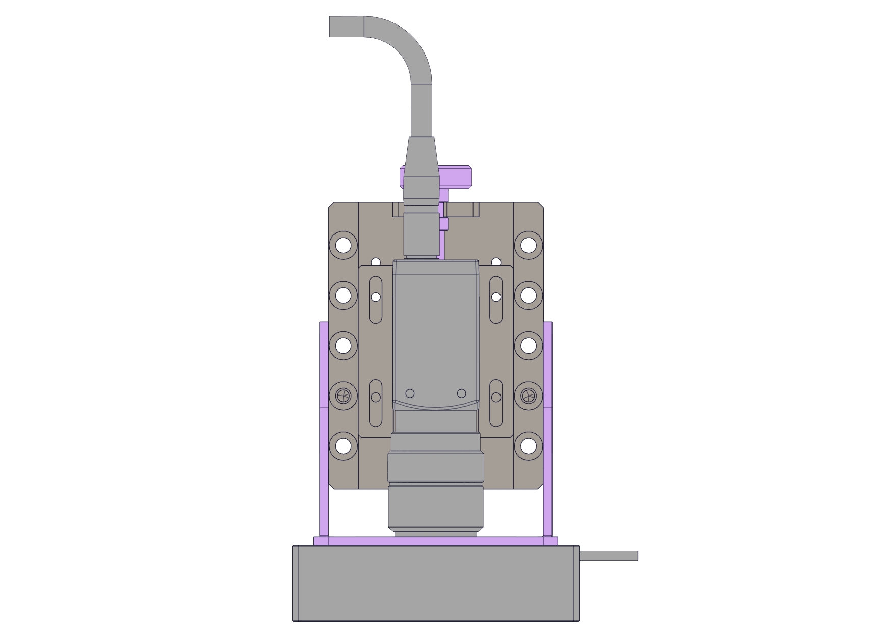 视觉调整支架组件
