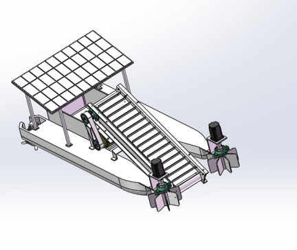 河道垃圾清理船