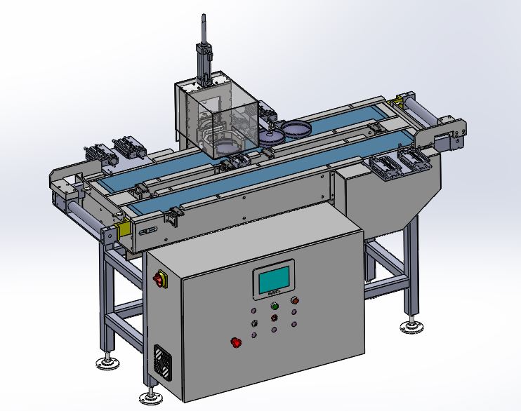 产品翻转传送流水线