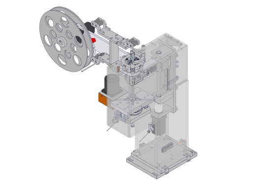 18650锂电池套膜机构