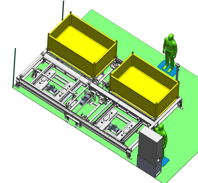 摩擦轮料框滚筒输送线