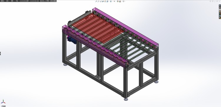 输送平板玻璃的辊道输送机