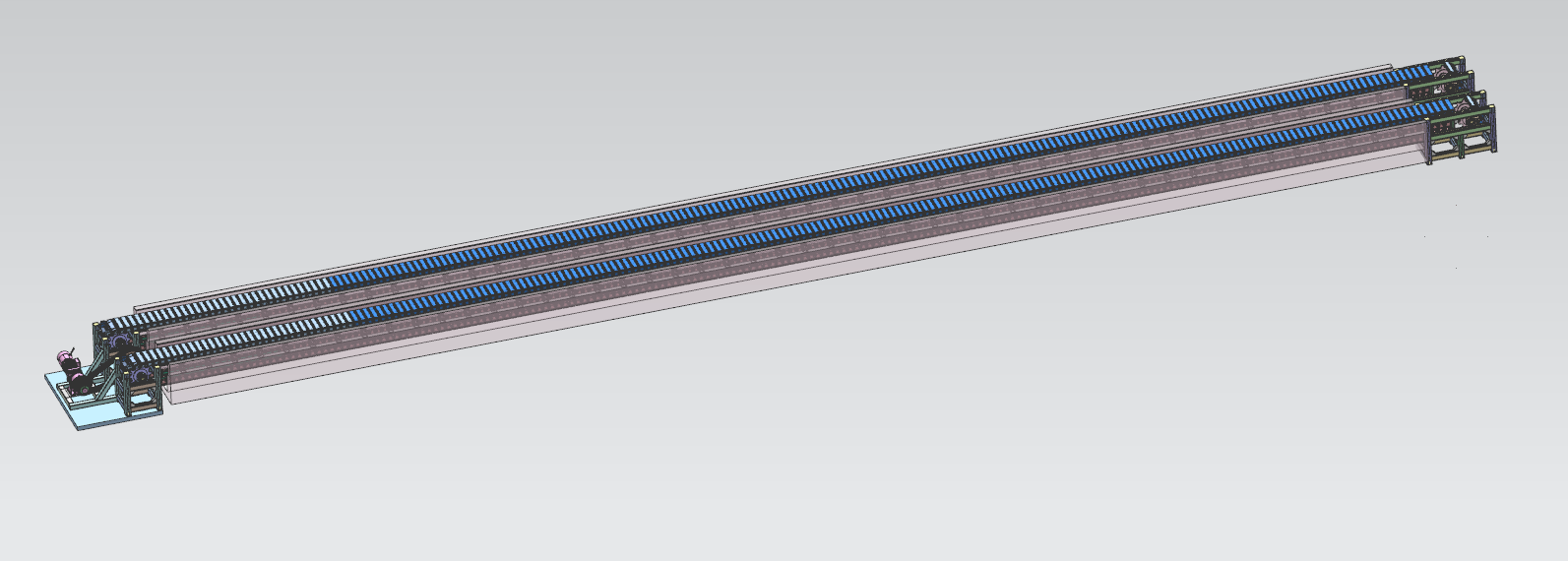 双排重载链板线