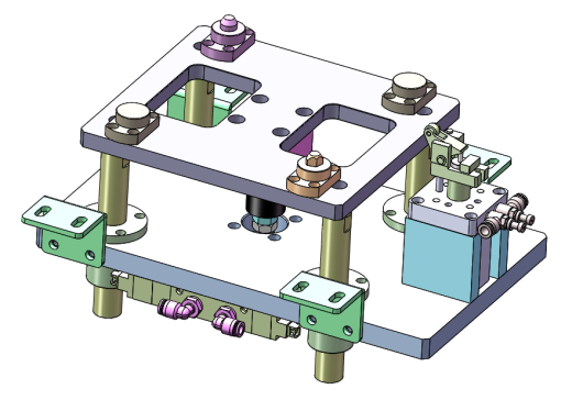 倍速链托盘阻挡顶升机构（可修改）