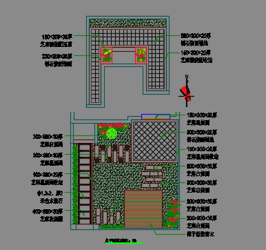 小花园景观设计施工图