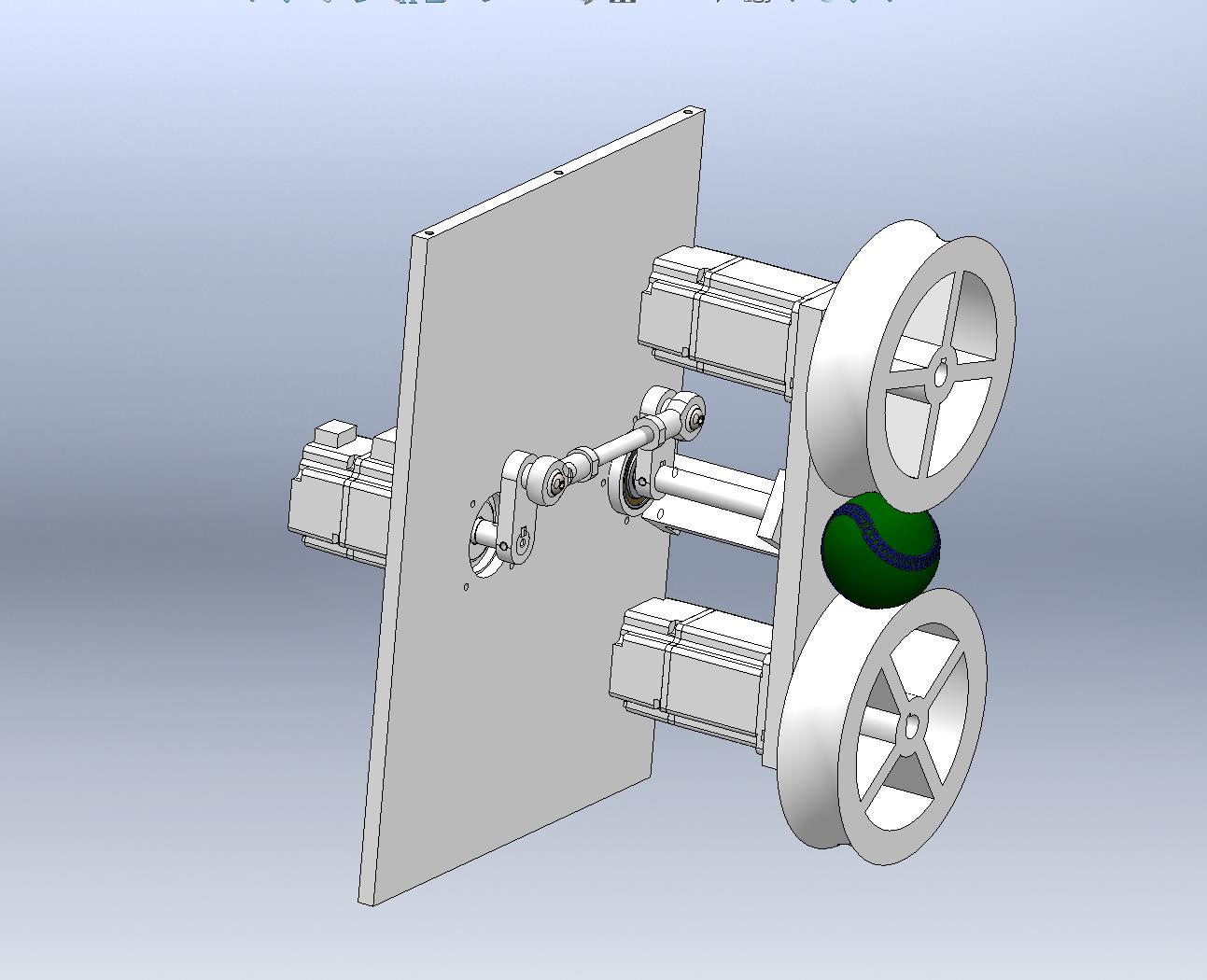 凸轮连杆伺服角度调整发球装置