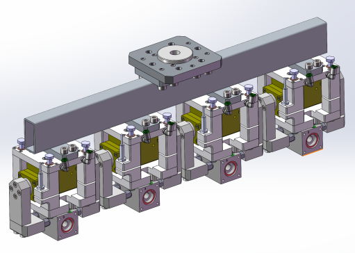 电磁阀阀体一拖四抓手