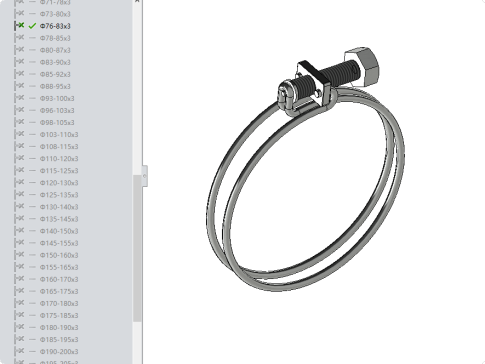 钢丝喉箍 管卡箍 管夹抱箍 带配置