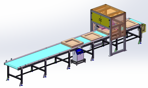 砂芯视觉检测与砂芯在线喷码工位