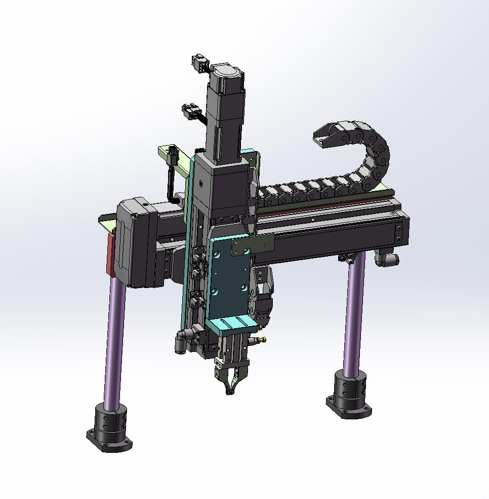 伺服模组XY轴气动夹取机械手