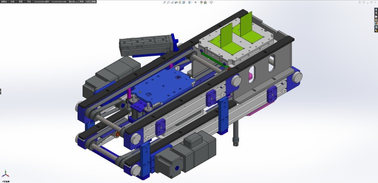 带升降功能的双层双列皮带回流输送机
