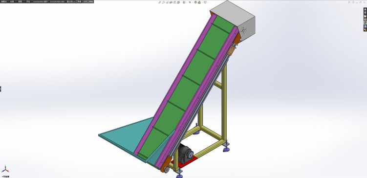 爬坡型皮带输送机