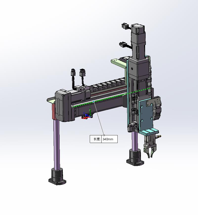 伺服模组XY轴气动夹取机械手
