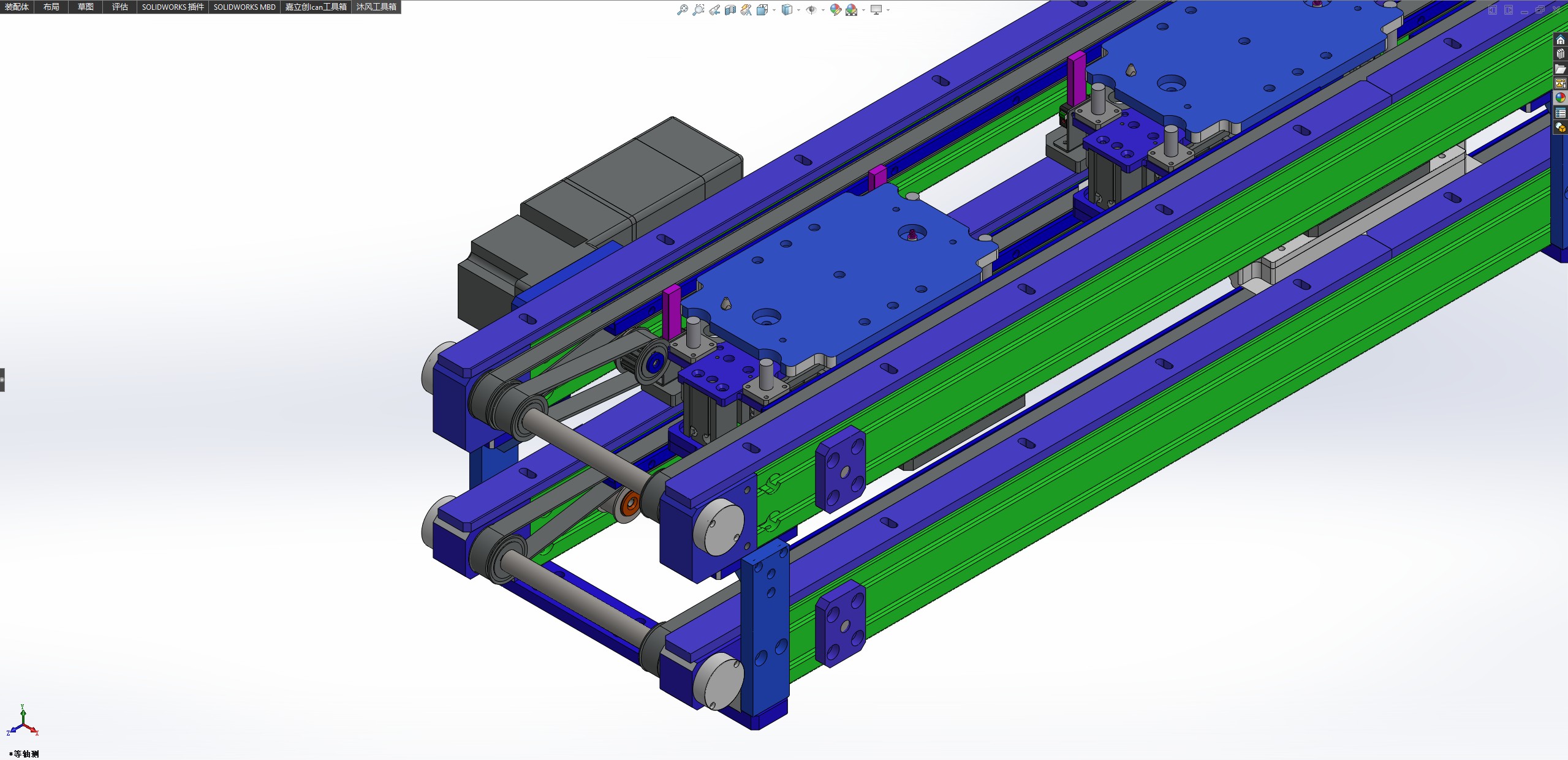 双层双列皮带输送机