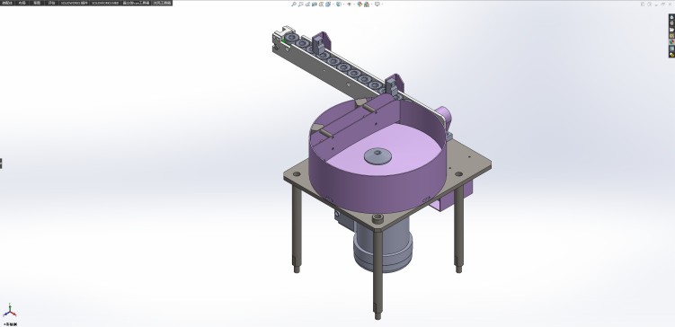 离心盘供料机构