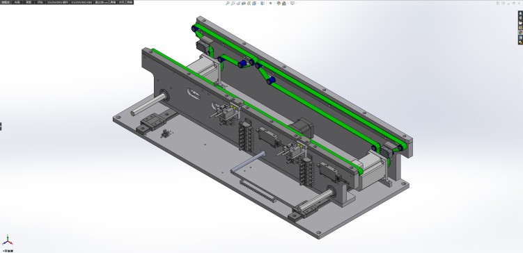 自动调宽的双列皮带输送机