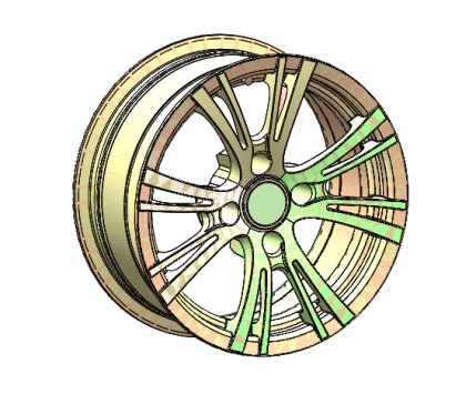 汽车轮毂建模图-UG