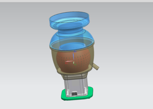 高速离心式果汁机的结构设计【榨汁机】【三维UG模型】【10张CAD图纸】