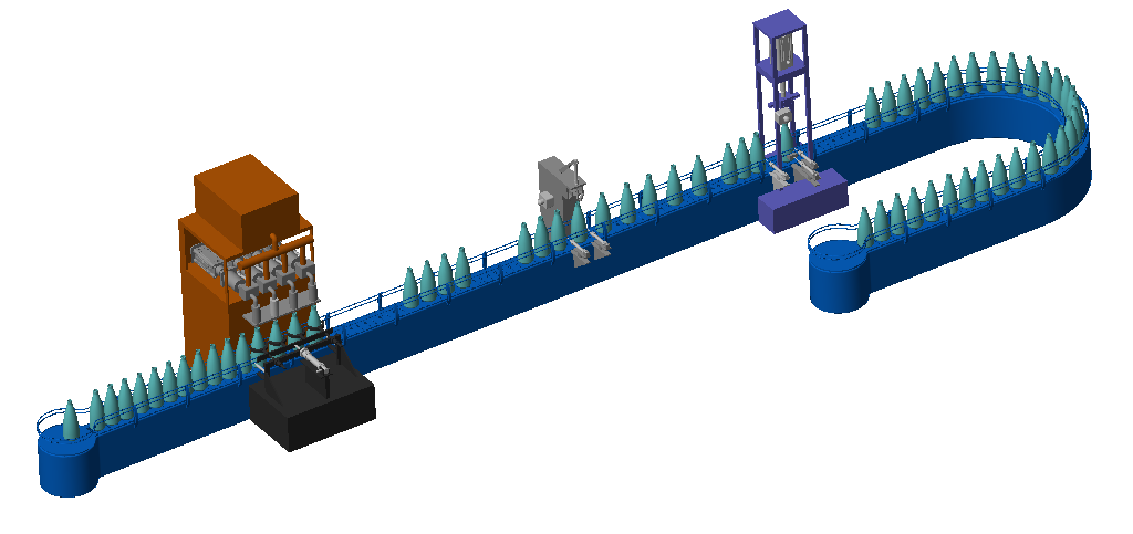自动化灌装生产线模型