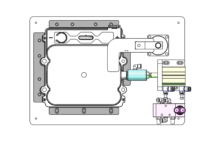 48V电池包外壳气密测试组件