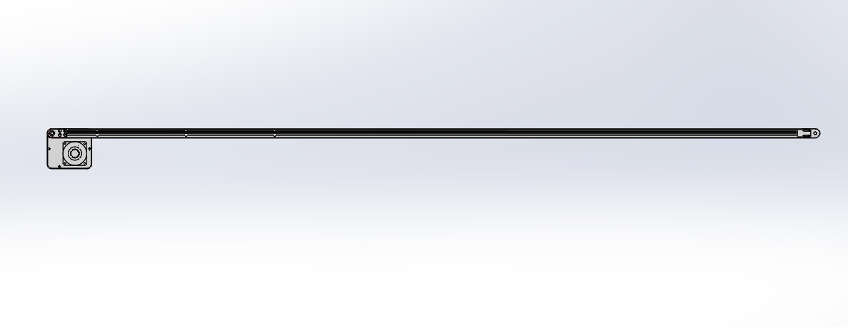 宽度90长度2580红色平皮带输送机