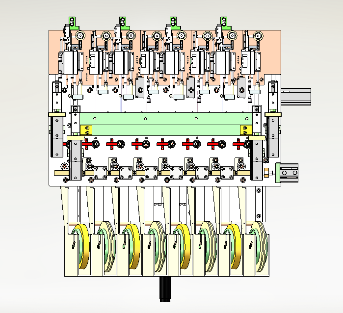绕线机包胶组件