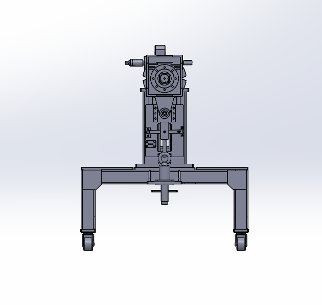 带手动翻转工装的移动小车