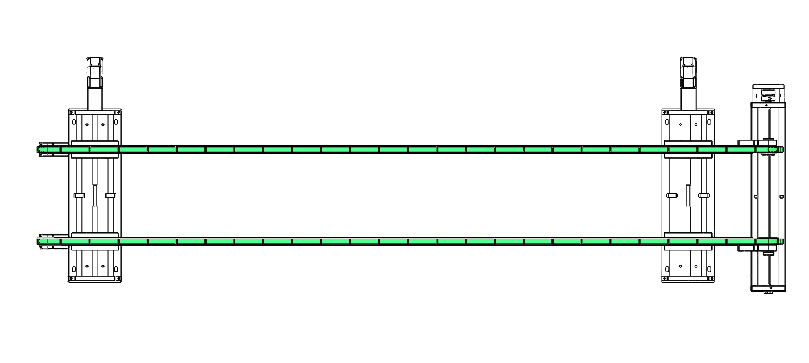 宽度580长度2740(宽度可调双皮带线）
