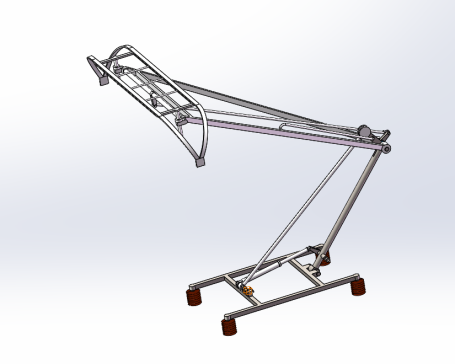 受电弓设计模型  stp x-t  SW格式