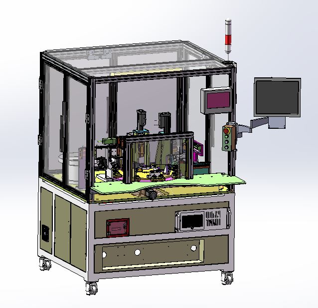 AOI检测机构洗尘机构压力测试产品不良品分割器设备