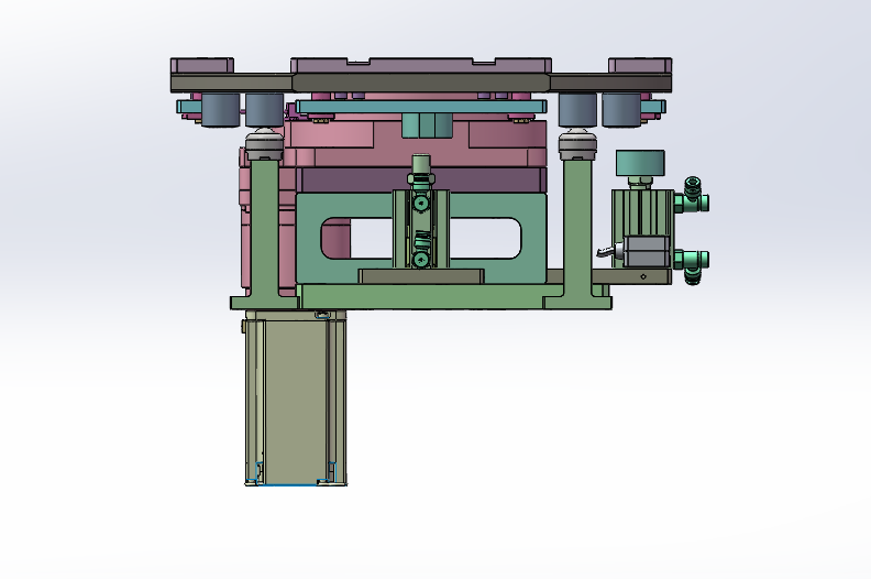 四分度中空转盘及治具
