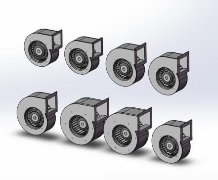 8种前倾式离心风机