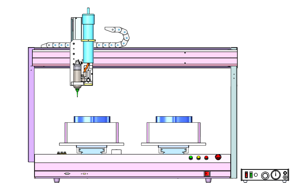 电机外壳双工位点胶机