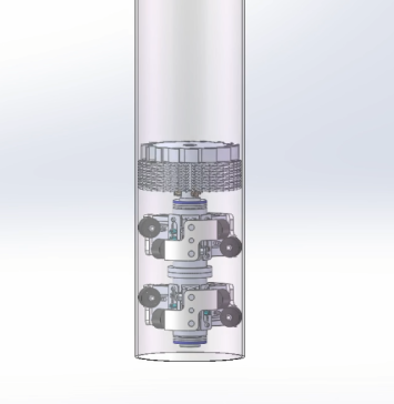 管道清理机器人建模＋运动仿真