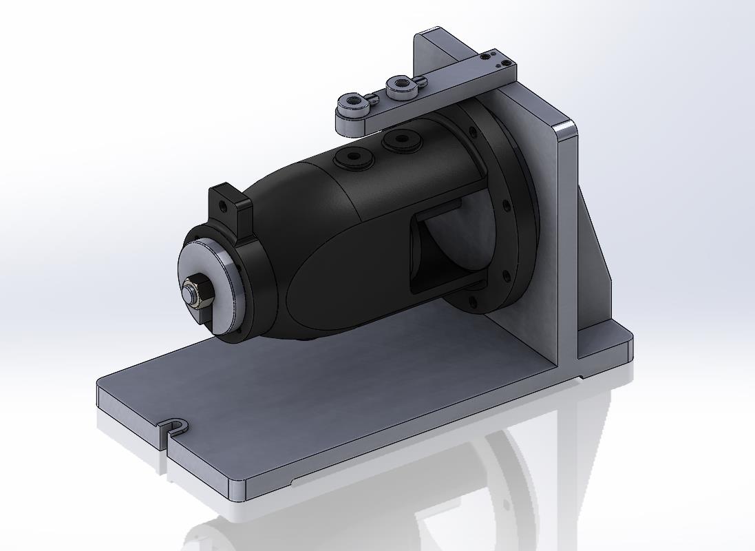 离心泵壳体钻孔夹具（CAD图+SW三维）