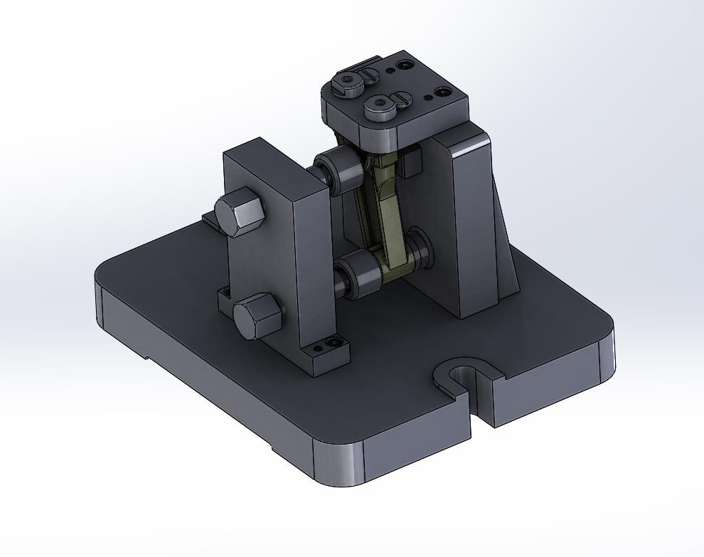 连杆杆身钻孔夹具（CAD图+SW三维）