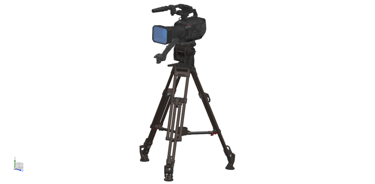 摄像机与支架