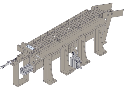 步进拨叉供料机构