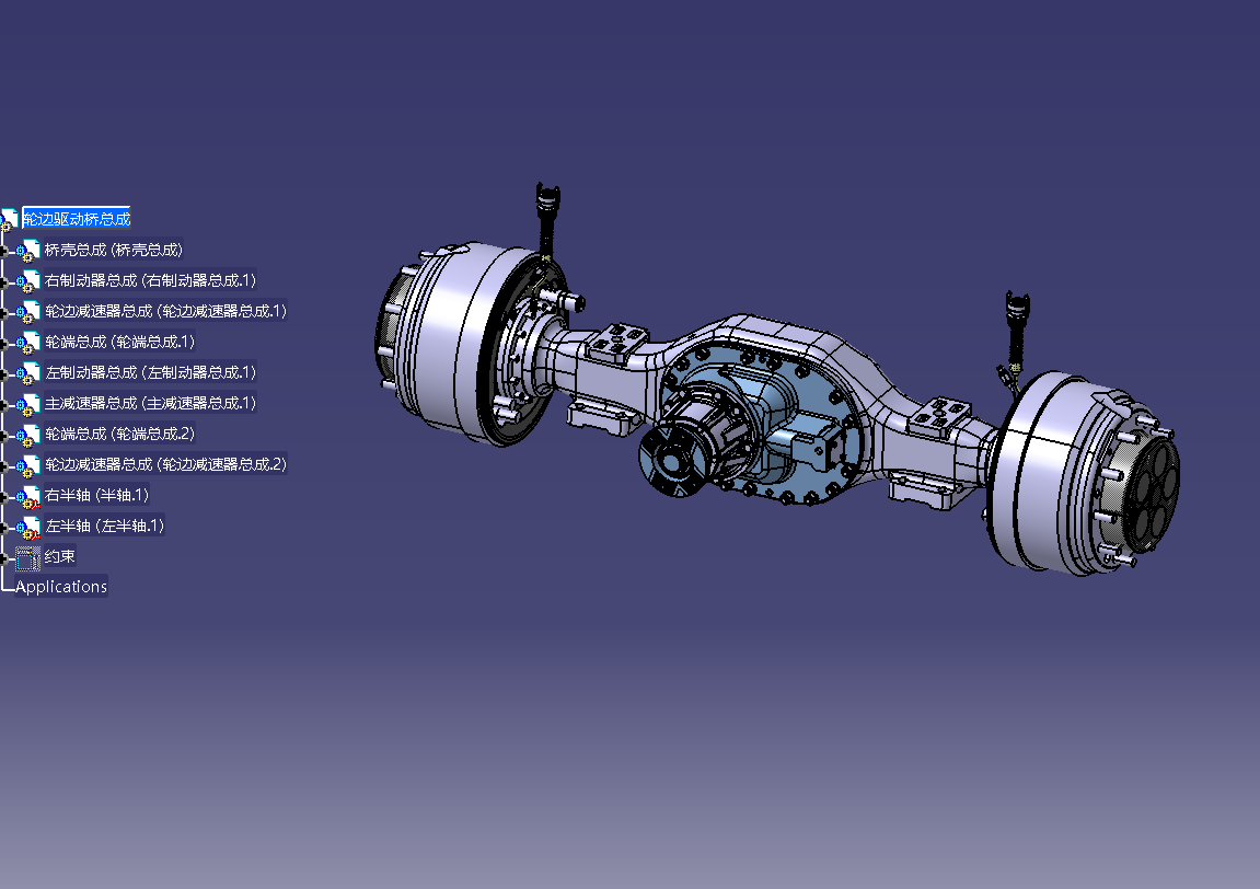 重型货车轮边减速驱动桥