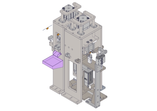 电容剪脚折弯机构