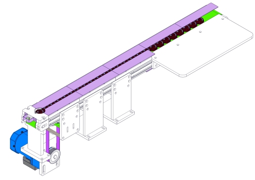 使用接近开关的到位检测机构