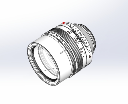 徕卡镜头三维模型